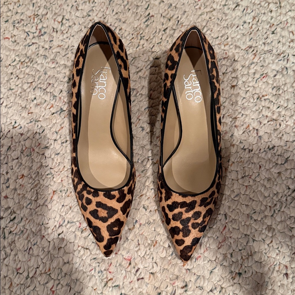 Franco Sarto Leopard Print Heels